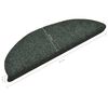 vidaXL Trapmatten Zelfklevend 15 stuks 56x17x3 cm Groen Halfrond