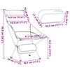 vidaXL Campingstoelen 2 st inklapbaar oxford stof en aluminium zwart