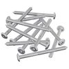 vidaXL Meubelschroeven 12 pcs Zilver M6 x 85 mm Staal