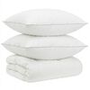 vidaXL 90% ganzen dons dekbedset FULDA 3 st 200 x 220 cm 310 GSM Wit