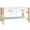 vidaXL Salontafel 82x48x45 cm bewerkt hout wit