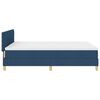 vidaXL LED Box Spring Bed met matras met LED Blauw 160 x 200 cm Stof