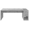 vidaXL Salontafel Beton Grijs 101,5 x 50 x 37 cm Bewerkt hout