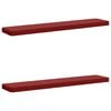 vidaXL 2-delige Bankkussens VUGHT 2 pcs 100% Polyester Wijnrood