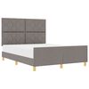 vidaXL Bedframe met hoofdeinde Taupe 140 x 190 cm Stof