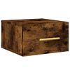 vidaXL Nachtkastjes 2 st wandgemonteerd 35x35x20 cm gerookt eikenkleur