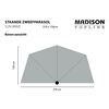 Madison Balkonparasol Sun Wave 270x150 cm saliegroen