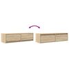 vidaXL TV-kast met lade Sonoma eiken 100 x 31 x 25,5 cm Bewerkt hout