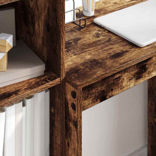 vidaXL Bureau met lade 2 pcs Gerookt eiken