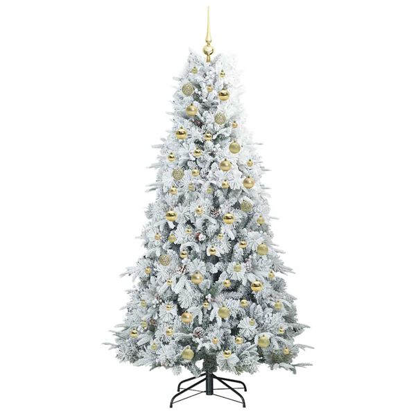 vidaXL Kunstmatige Inklapbare Kerstboom Groen 180 cm PE en PVC
