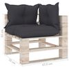 vidaXL 8-delige Loungeset met kussens pallet grenenhout