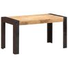 vidaXL Eettafel 140x70x76 cm massief ruw mangohout