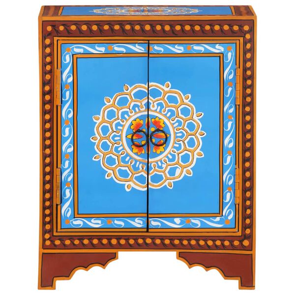 vidaXL Nachtkastje handgeschilderd 40x30x50 cm massief mangohout