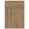 vidaXL Dressoir met lade Artisan Eiken 60 x 30 x 84 cm Bewerkt hout