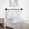 vidaXL Hangend Hoofdeinde Wandgemonteerd Wit 90 x 55 x 5 cm Stof