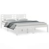 vidaXL Bedframe zonder matras massief grenenhout wit 120x200 cm