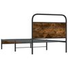 vidaXL Bedframe zonder matras bewerkt hout gerookt eiken 100x190 cm
