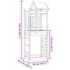 vidaXL Speeltoren Bruin 85 x 52,5 x 239 cm Massief grenenhout