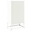 vidaXL Hoge kast 68x39x123 cm staal wit