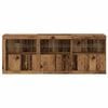 vidaXL LED Sideboard Oud Hout 181 x 37 x 67 cm Bewerkt hout