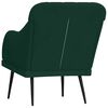 vidaXL Fauteuil 63x76x80 cm fluweel donkergroen