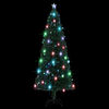 vidaXL Voorverlichte kerstboom met standaard en LED 240 cm glasvezel