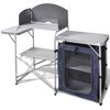 vidaXL Campingkeuken inklapbaar met windscherm aluminium