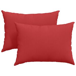 vidaXL Sofa Kussens 2 pcs Rood 70 x 50 cm Stof