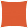 vidaXL Zonnezeil 160 g/m&sup2; vierkant 4x4 m HDPE oranje