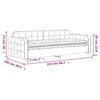 vidaXL Slaapbank met matras 90x200 cm fluweel roze