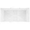 vidaXL Papieren zakjes 250 st met hengsels 21x11x28 cm wit