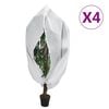 vidaXL Plantenhoezen met ritssluiting 4 st 70 g/m&sup2; 1,2x1,8 m