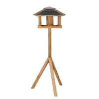 Esschert Design Vogelvoederhuisje met silo en vierkant dak staal