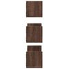 vidaXL Wandschappen 3 st 58x18x18 cm bewerkt hout bruin eikenkleurig