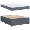 vidaXL Bedframe met matras Donkergrijs 140 x 200 cm Stof
