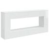 vidaXL Wandtafel Hoogglans Wit 155 x 29 x 74 cm Geconstrueerd hout