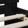 vidaXL Bedframe met hoofdeinde Zwart Eiken 90 x 200 cm Bewerkt hout