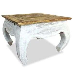 vidaXL Bijzettafel 50x50x35 cm massief mahoniehout