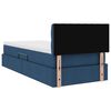 vidaXL Opbergbed met matras met matras Blauw 100 x 200 cm Bewerkt hout