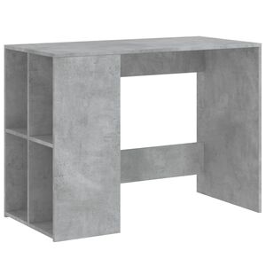 vidaXL Bureau 102x50x75 cm bewerkt hout betongrijs