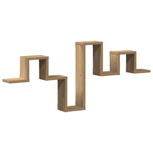 vidaXL Wandplank Wandgemonteerd Artisan Eiken 104.5 x 43 x 10 cm
