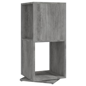 vidaXL Draaikast 34,5x34,5x75,5 cm spaanplaat betongrijs