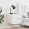 vidaXL Nachtkastje met lade Wit 39 x 34 x 33 cm Massief grenenhout