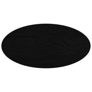 vidaXL Tafelblad 80x40x2 cm ovaal massief eikenhout donkerbruin