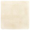 vidaXL Hoogpolig vloerkleed NAVARRA 120x120 cm polyester cr&egrave;mekleurig