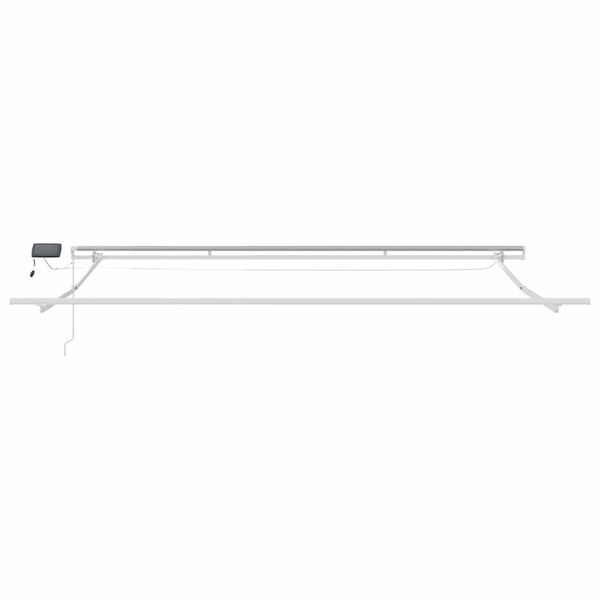 vidaXL Zijde Frame met LED-striplichten Wit 400 × 350 cm Aluminium