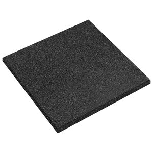 vidaXL Valbescherming Tegels 6 pcs Zwart 50 x 50 cm Rubber
