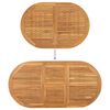 vidaXL Tuin eettafelset 7 pcs Bruin Massief Teakhout