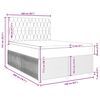 vidaXL Boxspring met matras fluweel donkergrijs 160x200 cm