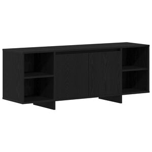 vidaXL TV-kast 130 x 35 x 50 cm Zwart eiken Bewerkt hout
